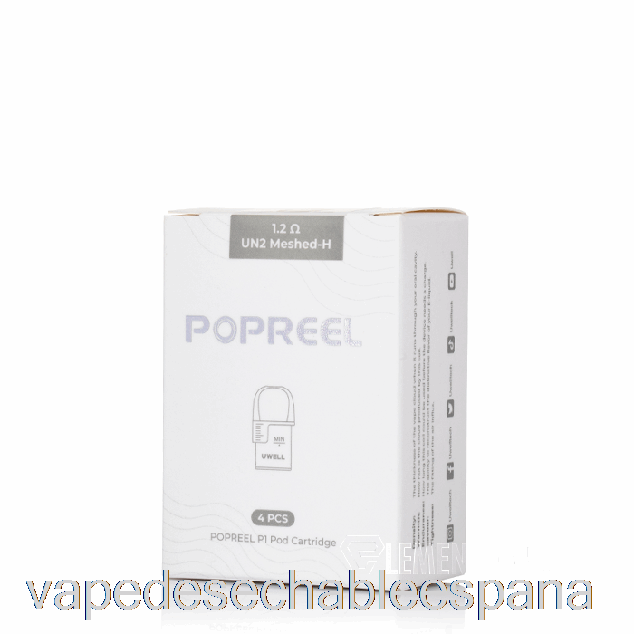 Vape España Uwell Popreel P1 Cápsulas De Repuesto 1.2ohm Cápsulas Popreel P1